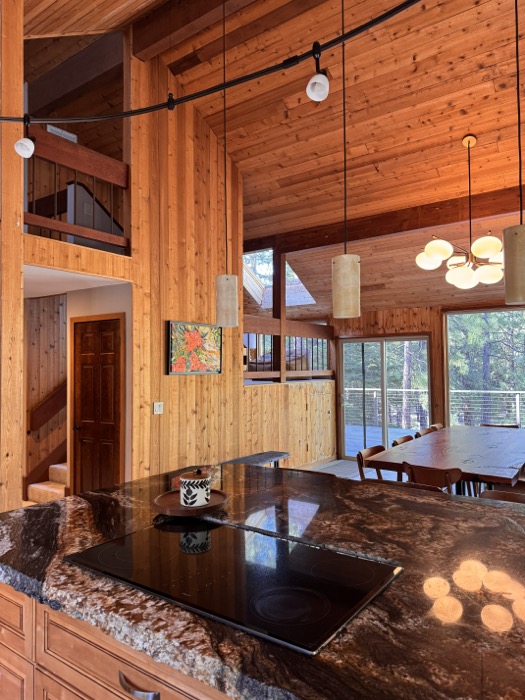 Kitchen island at Hollyhock House
